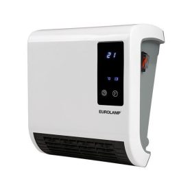   Eurolamp Falra szerelhető ventilátoros fűtőtest fürdőszobába, 2000W, IP22