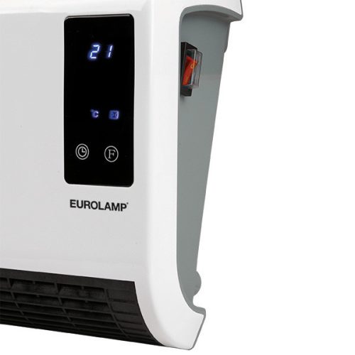 Eurolamp Falra szerelhető ventilátoros fűtőtest fürdőszobába, 2000W, IP22