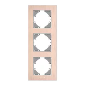   Videx Binera rosegold színű alumínium hármas függőleges keret (6/48)