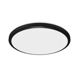   Strühm Planar 24 W-os ø315 mm kerek fekete mennyezeti lámpa IP54-es védettségű