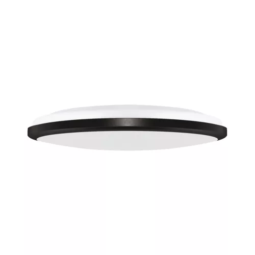 Strühm Planar 24 W-os ø315 mm kerek fekete mennyezeti lámpa IP54-es védettségű