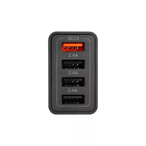MasterLED gyorstöltő 20 W-os 4 x USB-C fekete adapter