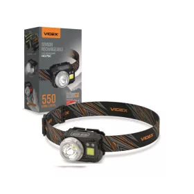 Videx LED Fejlámpa újratölthető akkumulátorral H075C