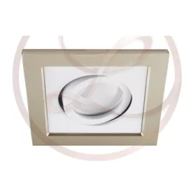   Strühm Borys négyzet alakú spot keret bézs/fehér GU10-es foglalattal