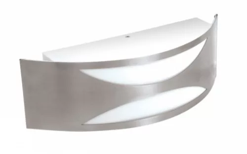 Strühm Mango-3 kültéri matt króm oldalfali lámpatest E27-es foglalattal