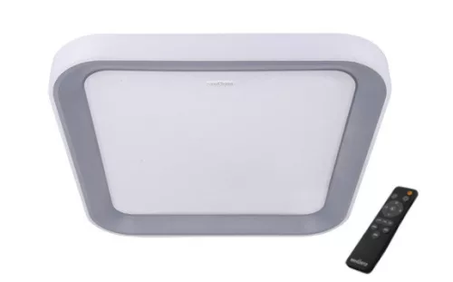 Strühm Ariel 48 W-os 505x505 mm négyzet alakú távirányítós mennyezeti lámpa IP44-es védettségű