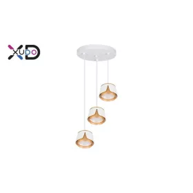   MasterLED Bud fehér/ arany színű függesztett mennyezeti lámpa 3xGX53-as foglalattal