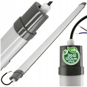   Berge Hermetikus fekete LED panel 120cm - 36W - semleges színű