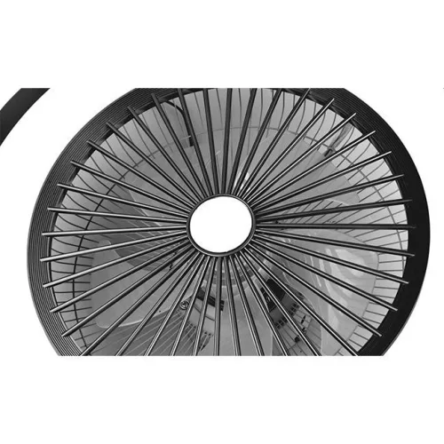 MasterLED Rodos 72 W-os 600 mm fekete-fehér LED távirányítós mennyezeti lámpa beépített ventillátorral