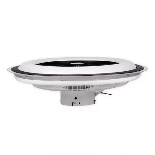 MasterLED Rodos 72 W-os 600 mm fekete-fehér LED távirányítós mennyezeti lámpa beépített ventillátorral