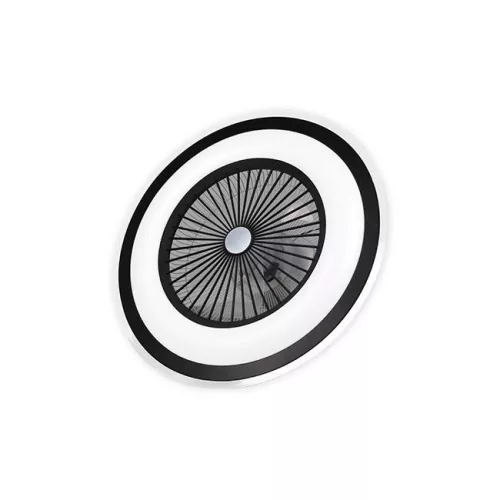 MasterLED Rodos 72 W-os 600 mm fekete-fehér LED távirányítós mennyezeti lámpa beépített ventillátorral