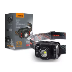   Videx LED Fejlámpa natúrfehér újratölthető akkumulátorral H045Z