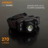 Videx LED Fejlámpa natúrfehér újratölthető akkumulátorral H045Z