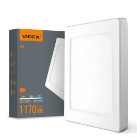 VIDEX DL6S 12W LED négyzet alakú lámpa 3000K-4000K-6500K