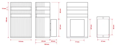 Berge Inez Kerti oldalfalra helyezhető matt ezüst színű lámpa GU10-es foglalattal