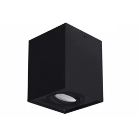 Strühm Hary D szögletes fekete keret GU10-es foglalattal