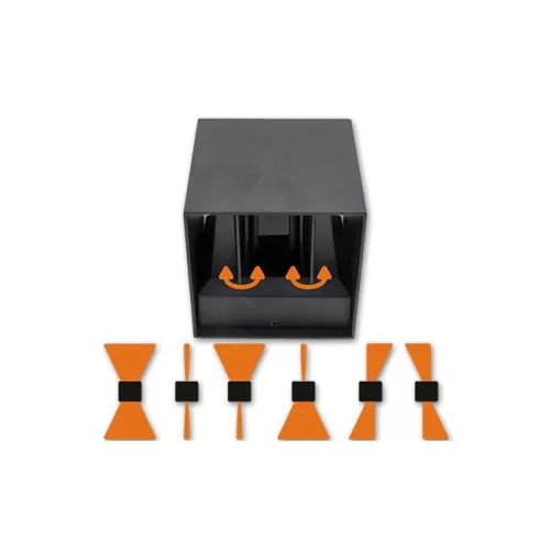 MasterLED Kira LED G9 foglalatú fekete fali lámpatest