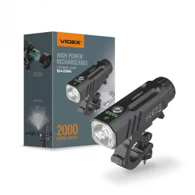   Videx LED kerékpár lámpa 5000K újratölthető akkumulátorral BA286