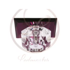   Strühm Nufer lila szögletes süllyesztett lámpatest G4-es foglalattal