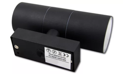 MasterLED Elor fekete oldalfali lámpa GU-10-es foglalattal