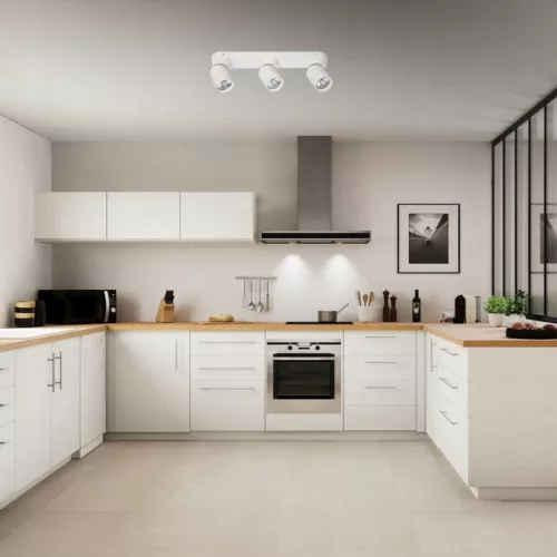 MasterLED Timo GU10 foglalatú 3-as fehér mennyezeti lámpa