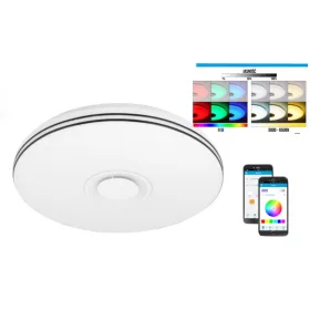   MasterLED Nevada 72 W-os 50 cm fehér LED távirányítós mennyezeti lámpa