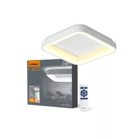   Videx Led Edge 72 W-os ø450mm fehér négyzet alakú LED távirányítós mennyezeti lámpa