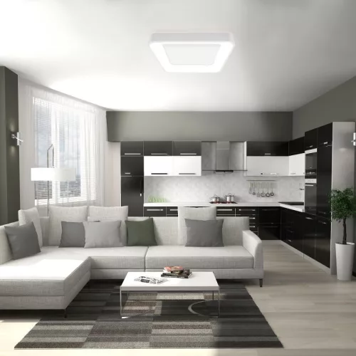 Videx Led Edge 72 W-os ø450mm fehér négyzet alakú LED távirányítós mennyezeti lámpa