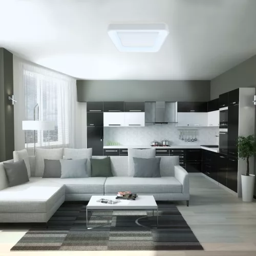 Videx Led Edge 72 W-os ø450mm fehér négyzet alakú LED távirányítós mennyezeti lámpa