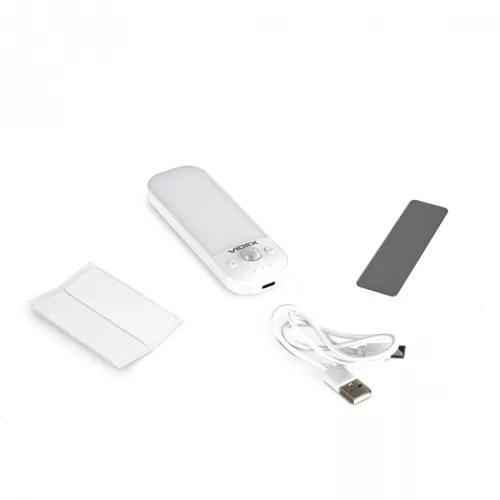 Videx beépített LED-es újratölthető lámpa mágneses hátlappal 3000-6500K