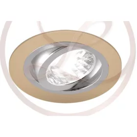   Strühm Alum kör alakú spot keret bézs/króm GU10-es foglalattal