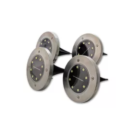   MasterLED Földbe szúrható 0 8 W-os kerek napelemes lámpa 8 SMD