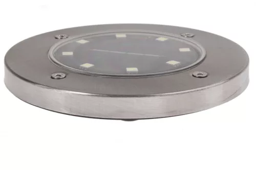 MasterLED Földbe szúrható 0 8 W-os kerek napelemes lámpa 8 SMD