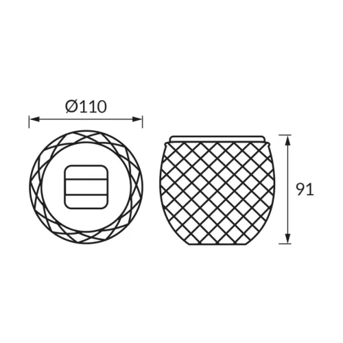 Strühm Bola kristály mintájú napelemes LED lámpa  IP44-ös védettséggel