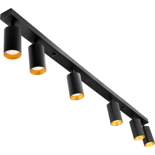 MasterLED Eris fekete-arany mennyezeti 6-os lámpa keret GU10-es foglalattal