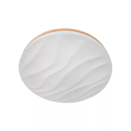 MasterLED XUDO 54W 3000-6500K 400x80 mm valódi fa/fehér színű mennyezeti lámpa távirányítóval