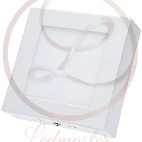   MasterLED Proma 6 W-os falon kívüli natúr fehér négyzet alakú LED-es mennyezetlámpa