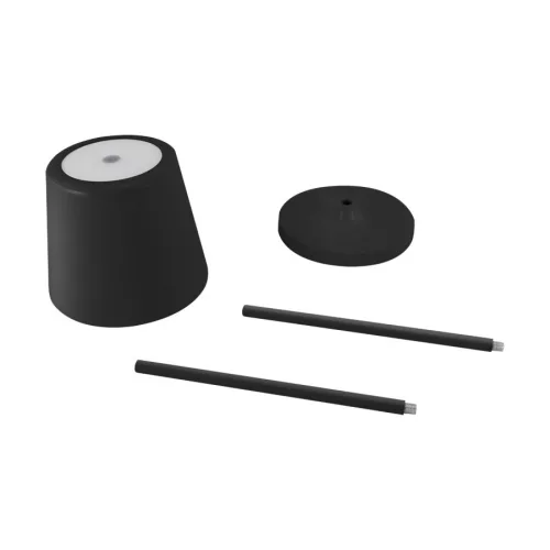 Strühm Toga fekete színű LED asztali lámpa 2W-os 3000-6000K újratölthető akkumlátorral