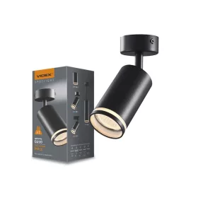   Videx MARTIN fekete mennyezeti lámpa keret GU10-es foglalattal