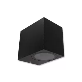   MasterLED Lida 81x92 fekete szögletes oldalfali lámpa GU10-es foglalattal