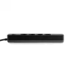 Videx Oncord fekete színű 4-es professzionális hosszabbító kapcsolóval 3m-es kábellel 1 x USB + 1 x USB-C