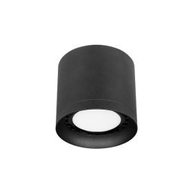   MasterLED AR111 felületre szerelhető lámpatest, kerek, 110x118, IP20, fekete GU10-es foglalattal