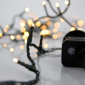   Eurolamp 7,95m-es LED fényfüzér, meleg fehér, programozható, IP44