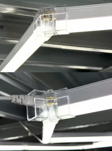 Berge Hexagon LED Garázsvilágító, 210W 2430x4850mm, 6500K
