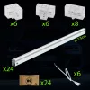 Berge Hexagon LED Garázsvilágító, 210W 2430x4850mm, 6500K