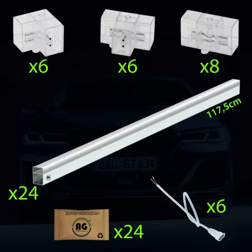 Berge Hexagon LED Garázsvilágító, 210W 2430x4850mm, 6500K