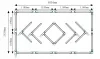 Berge Hexagon LED Garázsvilágító, 210W 2430x4850mm, 6500K