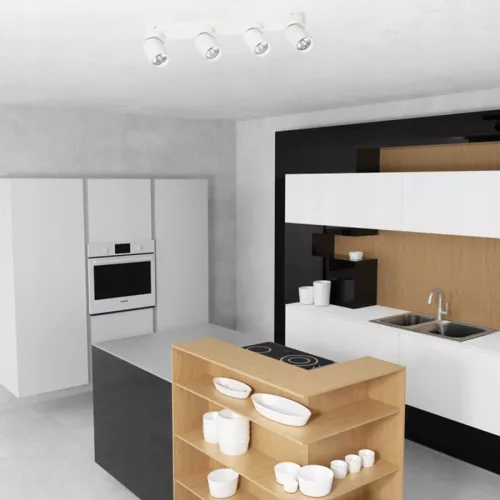 MasterLED Timo GU10 foglalatú 4-as fehér mennyezeti lámpa