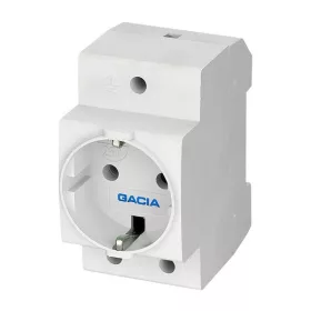 Földelt dugaljzat sínre szerelhető 16A 220-240V