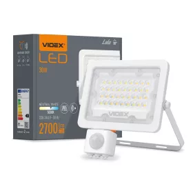   Videx Luka 30 W-os mozgásérzékelős natúrfehér LED reflektor